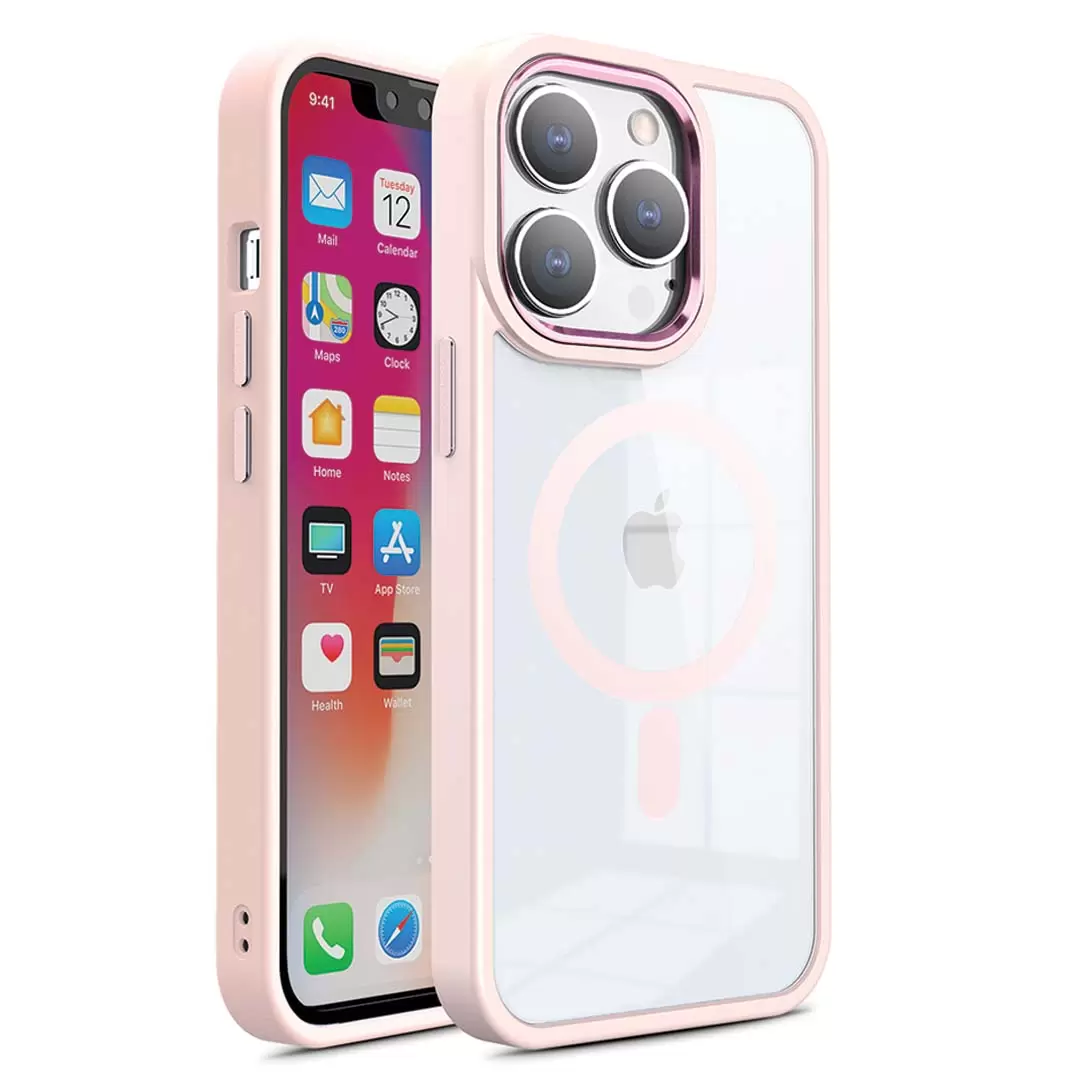 iPhone 15 Pro Max/iPhone 14 Pro Max MagSafe Clear Twotone Eco Rose Gold